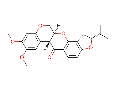 Molecular Structure of 123000-20-4 ((6aS,12aR,5'R)-(trans)-(+)-rotenone)