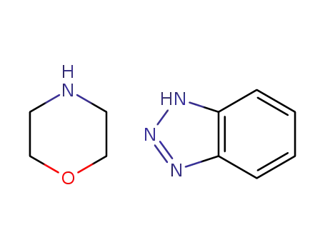 Molecular Structure of 84604-74-0 (1H-Benzotriazole, compound with morpholine(1:1))
