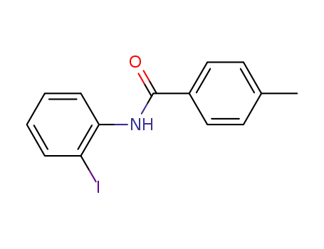 Molecular Structure of 349089-26-5 (N-(2-Iodophenyl)-4-MethylbenzaMide, 97%)