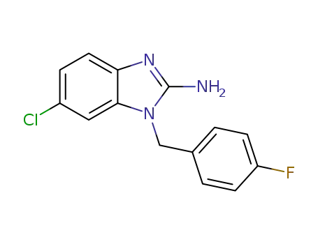 6-chloro-1-(4-fluorobenzyl)-1H-benzo[d]imidazol-2-amine