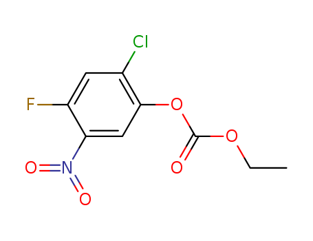 2-chloro-4-fluoro-5-nitrophenyl ethyl carbonate cas no. 153471-75-1 98%