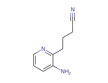 Molecular Structure of 84604-29-5 (3-aminopyridine-2-butyronitrile)