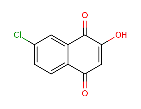 Molecular Structure of 90685-39-5 (1,4-Naphthalenedione, 7-chloro-2-hydroxy-)