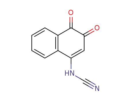 Molecular Structure of 10148-21-7 (Cyanamide, (3,4-dihydro-3,4-dioxo-1-naphthalenyl)-)
