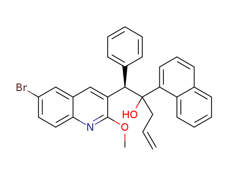 (1R)-1-(6-bromo-2-methoxyquinolin-3-yl)-2-(naphthalen-1-yl)-1-phenylpent-4-en-2-ol