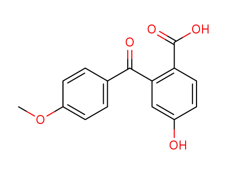 Molecular Structure of 860597-60-0 (4-hydroxy-2-(4-methoxy-benzoyl)-benzoic acid)