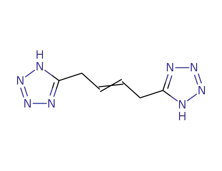 Molecular Structure of 83721-35-1 (5,5'-(but-2-ene-1,4-diyl)bis-1H-tetrazole)