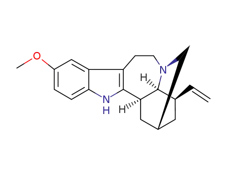 Molecular Structure of 113950-91-7 (12-methoxy-20,21-didehydro-ibogamine)