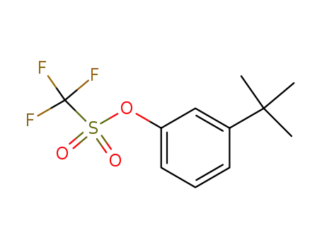 Molecular Structure of 201851-06-1 (m-(tert-butyl)phenyl trifluoromethanesulfonate)