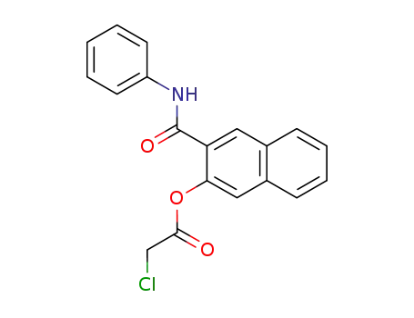 Molecular Structure of 84522-14-5 (3-CHLOROACETOXY-2-NAPHTHOIC ACID ANILIDE)