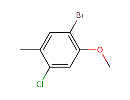 Molecular Structure of 83803-57-0 (3-bromo-6-chloro-2-methoxytoluene)
