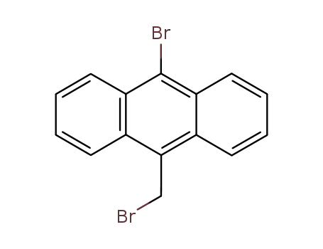 Molecular Structure of 2606-52-2 (Anthracene, 9-bromo-10-(bromomethyl)-)