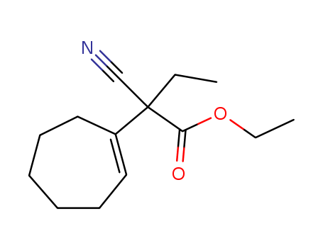 Ethyl alpha-cyano-alpha-ethyl-1-cyclohepten-1-acetate