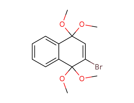 Molecular Structure of 64648-84-6 (Naphthalene, 2-bromo-1,4-dihydro-1,1,4,4-tetramethoxy-)