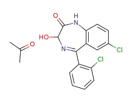 Molecular Structure of 125534-53-4 (lorazepam acetone solvate)