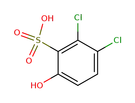 Molecular Structure of 84697-02-9 (2,3-dichloro-6-hydroxybenzenesulphonic acid)