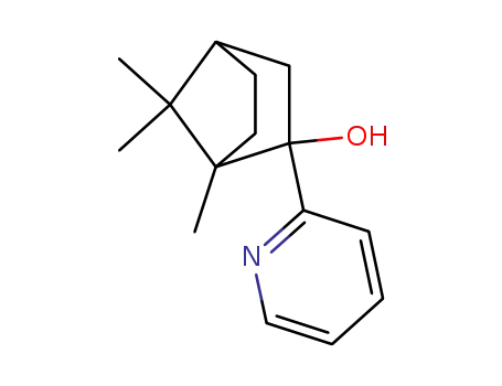 Molecular Structure of 84731-76-0 (1,7,7-trimethyl-2-(2-pyridyl)bicyclo[2.2.1]heptan-2-ol)