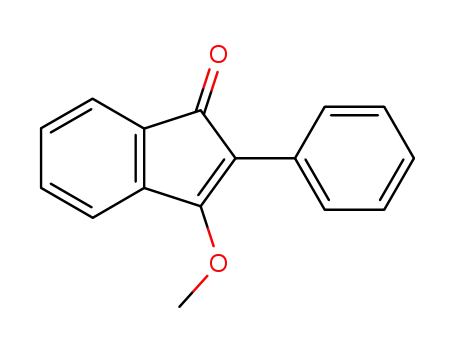 Molecular Structure of 2136-67-6 (1H-Inden-1-one, 3-methoxy-2-phenyl-)