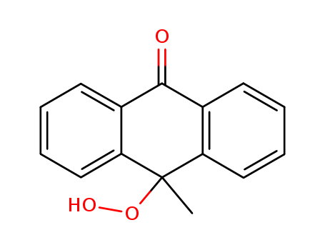 Molecular Structure of 17526-22-6 (9(10H)-Anthracenone, 10-hydroperoxy-10-methyl-)