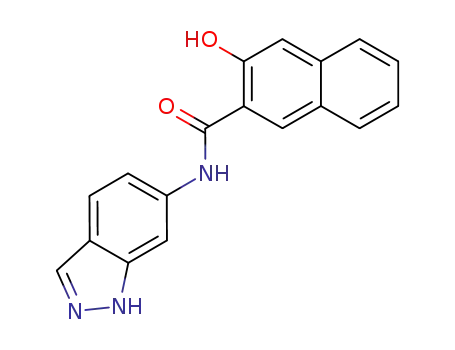 3-하이드록시-N-1H-인다졸-6-일나프탈렌-2-카복사미드