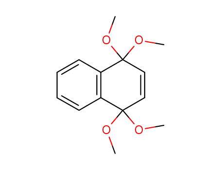 Molecular Structure of 37972-48-8 (Naphthalene, 1,4-dihydro-1,1,4,4-tetramethoxy-)