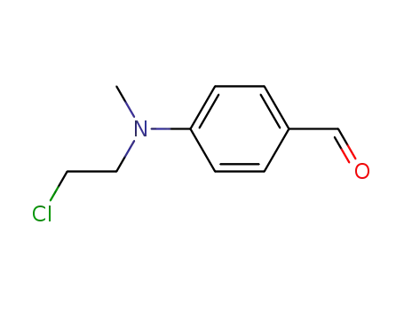 Molecular Structure of 94-31-5 (4-((2-Chloroethyl)(methyl)amino)benzaldehyde)