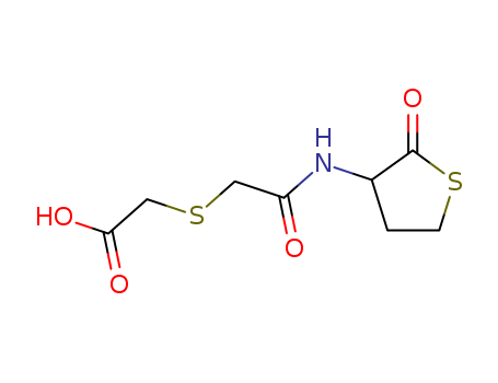 Aceticacid, 2-[[2-oxo-2-[(tetrahydro-2-oxo-3-thienyl)amino]ethyl]thio]-