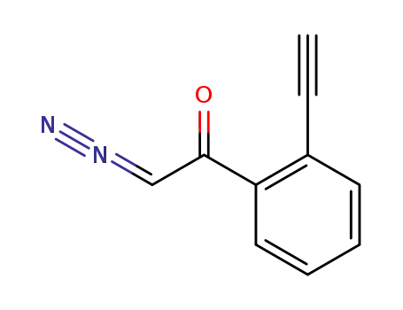 Molecular Structure of 142458-70-6 (Ethanone, 2-diazo-1-(2-ethynylphenyl)-)