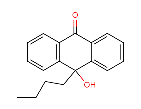 Molecular Structure of 177979-76-9 (10-butyl-10-hydroxy-anthrone)