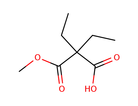 Molecular Structure of 84930-02-9 (Ethyl hydrogen diethylmalonate)