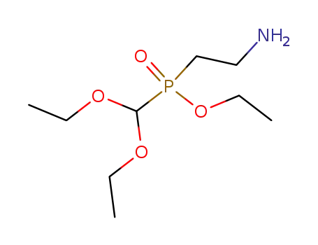 Molecular Structure of 125742-17-8 ((2-Amino-ethyl)-diethoxymethyl-phosphinic acid ethyl ester)