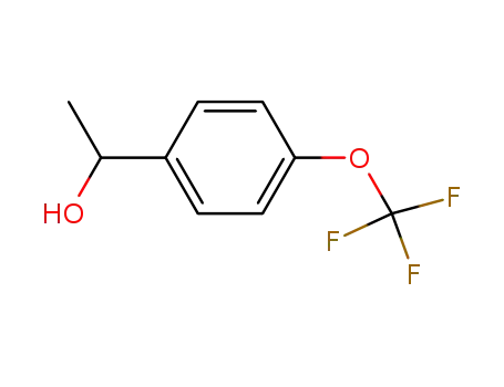 Molecular Structure of 1737-28-6 (1-[4-(TRIFLUOROMETHOXY)PHENYL]ETHAN-1-OL)