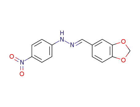 Molecular Structure of 4702-73-2 (((1E)-2-(2H-benzo[3,4-d]1,3-dioxolen-5-yl)-1-azavinyl)(4-nitrophenyl)amine)