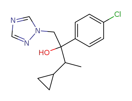 1H-1,2,4-Triazole-1-ethanol, .alpha.-(4-chlorophenyl)-.alpha.-(1-cyclopropylethyl)-, (R*,S*)-