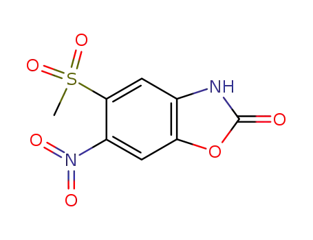 Molecular Structure of 31770-95-3 (5-METHANESULFONYL-6-NITRO-3H-BENZOOXAZOL-2-ONE)