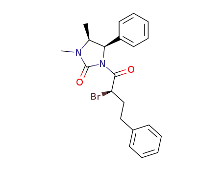 Molecular Structure of 852298-76-1 ((2'R,4S,5R)-1-(2'-bromo-4'-phenylbutyryl)-3,4-dimethyl-5-phenylimidazolidin-2-one)
