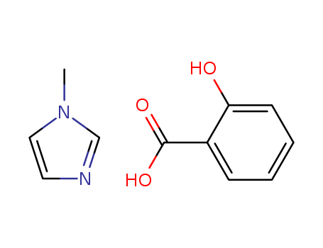 Salicylic acid, compound with 1-methyl-1H-imidazole (1:1)