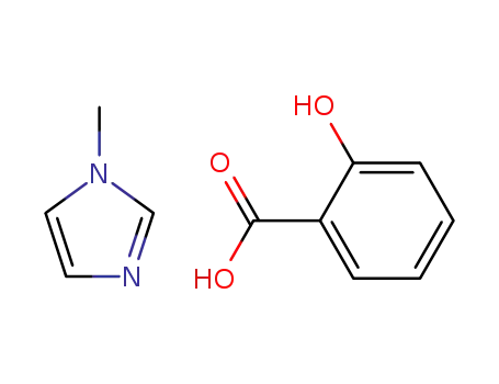 Molecular Structure of 94442-16-7 (Salicylic acid, compound with 1-methyl-1H-imidazole (1:1))
