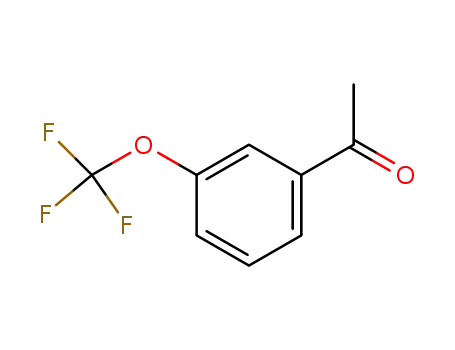 Molecular Structure of 170141-63-6 (3'-(TRIFLUOROMETHOXY)ACETOPHENONE)