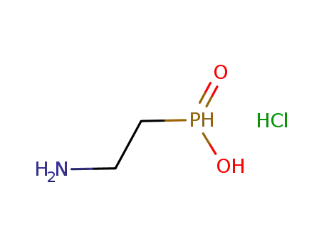 Molecular Structure of 1075799-55-1 (2-aminoethyl-H-phosphinic acid hydrochloride)