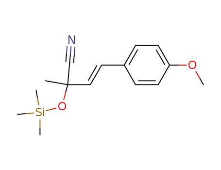 2-Methyl-4-(4-methoxyphenyl)-2-(trimethylsiloxy)-3-butennitril