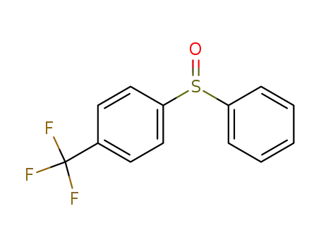 Molecular Structure of 50986-93-1 (1-(phenylsulfinyl)-4-(trifluoromethyl)benzene)