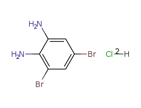 Molecular Structure of 75568-11-5 (3,5-DIBROMO-1,2-PHENYLENEDIAMINE MONOHYDROCHLORIDE)
