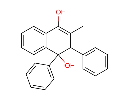 Molecular Structure of 198068-07-4 (3-methyl-1,2-diphenyl-1,2-dihydro-naphthalene-1,4-diol)
