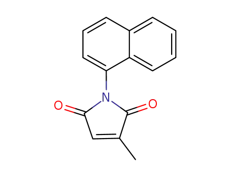 Molecular Structure of 193887-78-4 (1H-Pyrrole-2,5-dione, 3-methyl-1-(1-naphthalenyl)-)