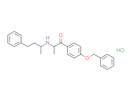 Molecular Structure of 96072-82-1 (1-[4-(BENZYLOXY)PHENYL]-2-[(4-PHENYLBUTAN-2-YL)AMINO]PROPAN-1-ONE)