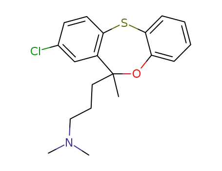 Molecular Structure of 83986-07-6 (8-Chloro-6-methyl-6-(3-dimethylaminopropyl)-6H-dibenz<b,e>-1,4-oxathiepin)