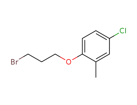 Molecular Structure of 50912-62-4 (Benzene, 1-(3-bromopropoxy)-4-chloro-2-methyl-)