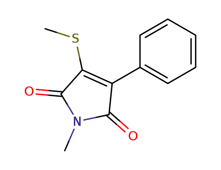 1H-Pyrrole-2,5-dione, 1-methyl-3-(methylthio)-4-phenyl-