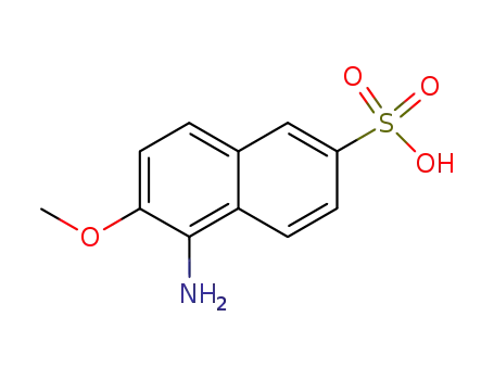 Molecular Structure of 86-45-3 (5-amino-6-methoxynaphthalene-2-sulphonic acid)